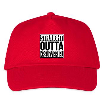 STRAIGHT OUTTA CROSS QUARTER - Kids’ Baseball Cap - red - Front