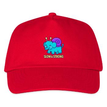Snailphant - Slow & Strong - Kids’ Baseball Cap - red - Front