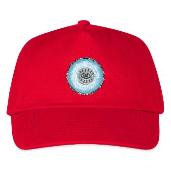 Eye in the swirling blue - Kids’ Baseball Cap - red - Front