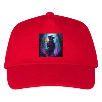 Verzauberte Höhlenhexe - Kinder Basecap - Rot - Vorne