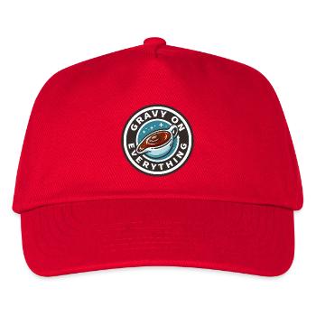 Gravy sauce patch on everything - Kids’ Baseball Cap - red - Front