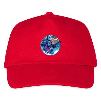T-Shirt aus Metall - Kinder Basecap - Rot - Vorne