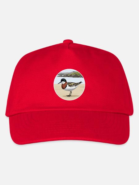 Odinshühnchen Phalaropus lobatus - Kinder Basecap - Rot