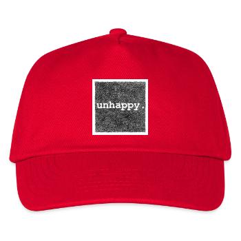 Unglücklich - Kinder Basecap - Rot - Vorne