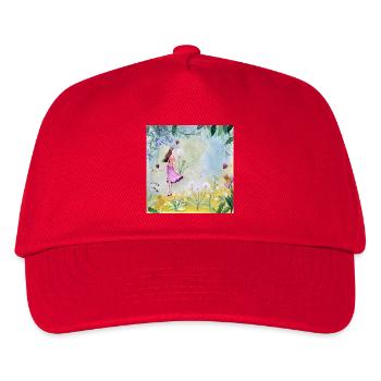 Elf in the kingdom of flowers - Kids’ Baseball Cap - red - Front
