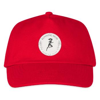 🏃‍♀️ Running Mum – Für alle laufbegeisterten Mama - Kinder Basecap - Rot - Vorne
