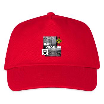 RAIL CROSSING - Kinder Basecap - Rot - Vorne