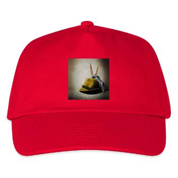 Alpine hat with feather band - Kids’ Baseball Cap - red - Front