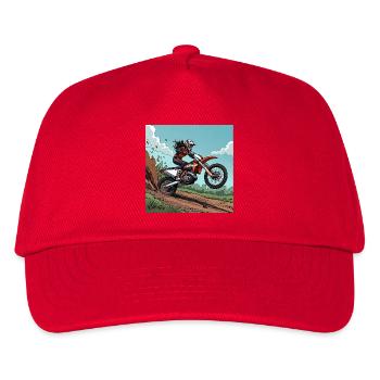 Motocross Adrenalin Trail - Kinder Basecap - Rot - Vorne