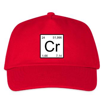 Plan d’élément chrome - Casquette de baseball Enfant - rouge - Devant