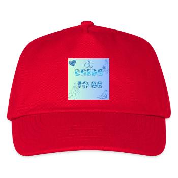 Braut To Be Farbverlauf Muster - Kinder Basecap - Rot - Vorne