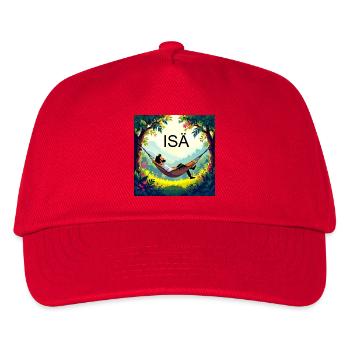 Papa dans un hamac - Casquette de baseball Enfant - rouge - Devant
