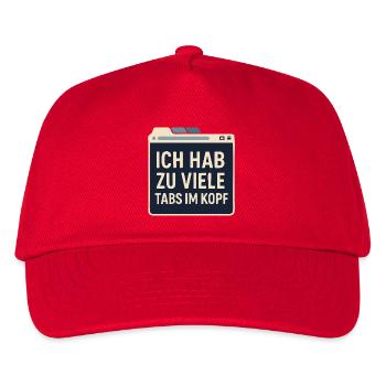 I have too many tabs in my head - Geek - Kids’ Baseball Cap - red - Front