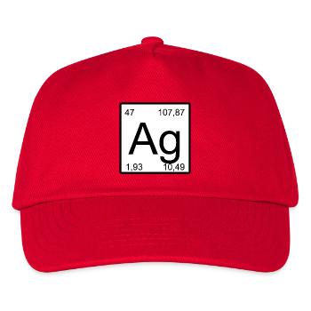 Ag Period Symbol Minimum Pressure - Kids’ Baseball Cap - red - Front