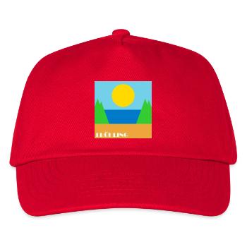 Spring - Kids’ Baseball Cap - red - Front