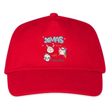 Christmas Friends - Kids’ Baseball Cap - red - Front