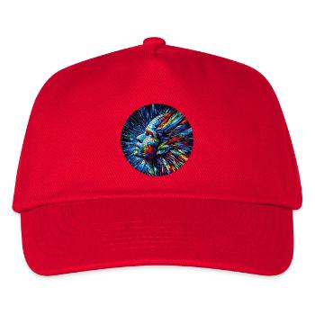 Cri coloré géométrique - Casquette de baseball Enfant - rouge - Devant