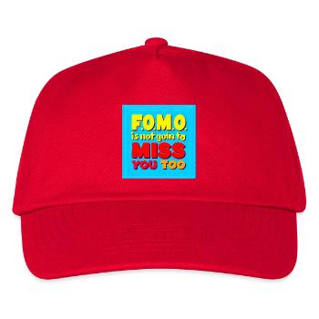 FOMO wird dich auch nicht vermissen - Kinder Basecap - Rot - Vorne
