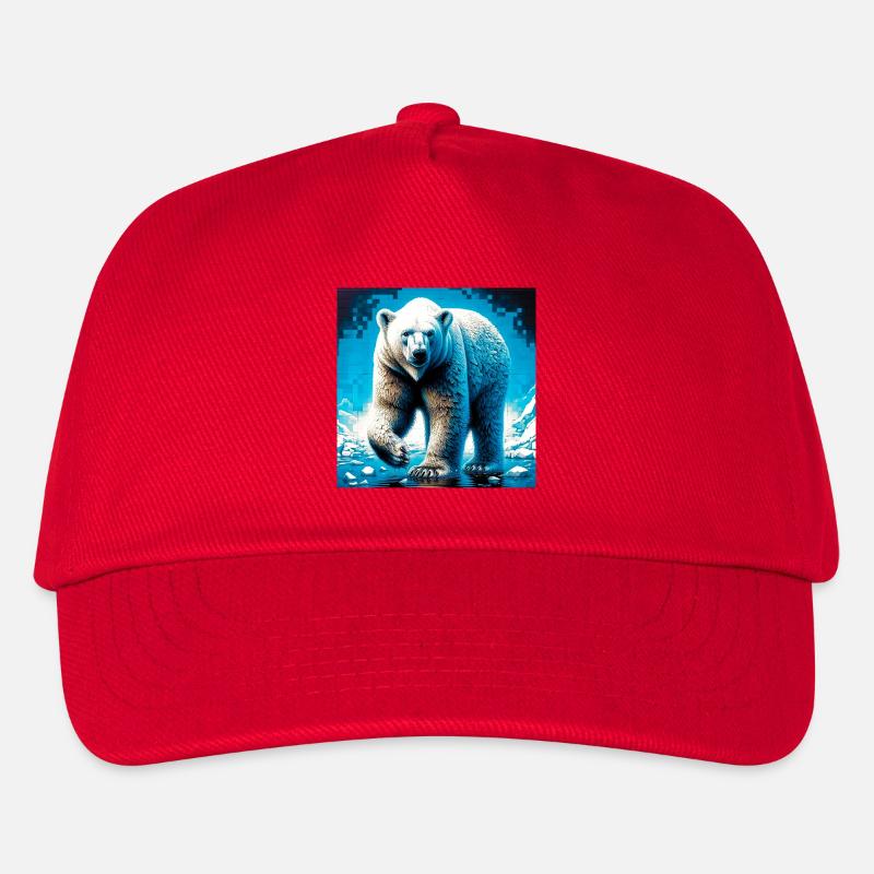 Eisbär - Kinder Basecap - Rot