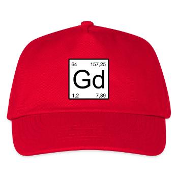 Gd Elementar Minimal Grafik - Kinder Basecap - Rot - Vorne