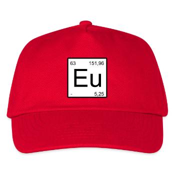 Conception périodique minimale de l’élément EU - Casquette de baseball Enfant - rouge - Devant