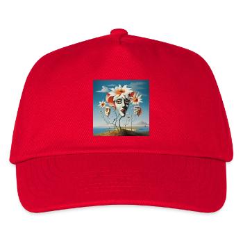 Blütenmasken Traum - Kinder Basecap - Rot - Vorne