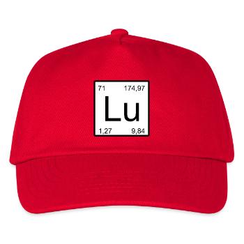 Lu Element Art Minimal Chemistry - Kids’ Baseball Cap - red - Front