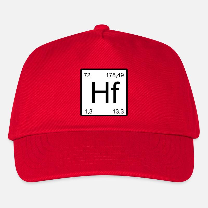 Hafnium Elementtile – Minimal - Kinder Basecap - Rot