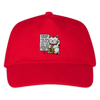 Lucky Cat Fortune Signboard - Kids’ Baseball Cap - red - Front