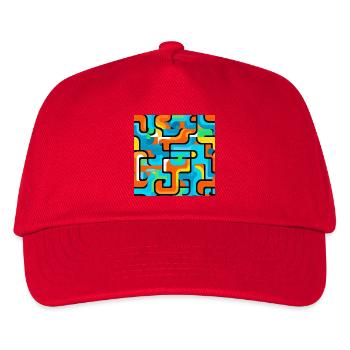 Géométrie vive Jeu de couleurs - Casquette de baseball Enfant - rouge - Devant