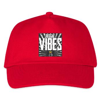 Reggae Vibes Design - Kids’ Baseball Cap - red - Front