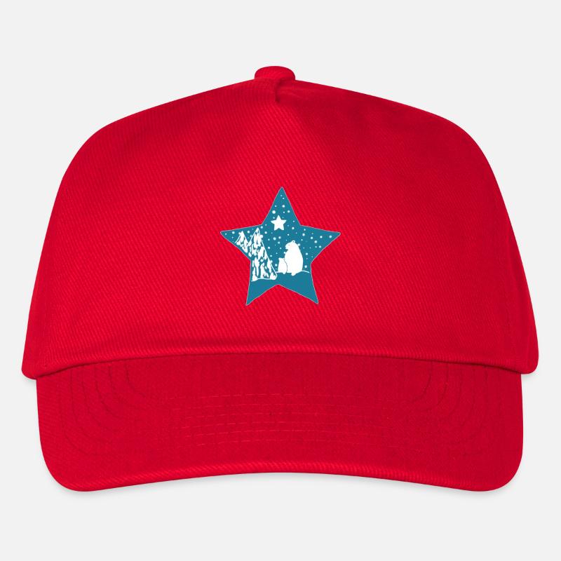 Eisbaer_im_Stern - Casquette de baseball Enfant - rouge