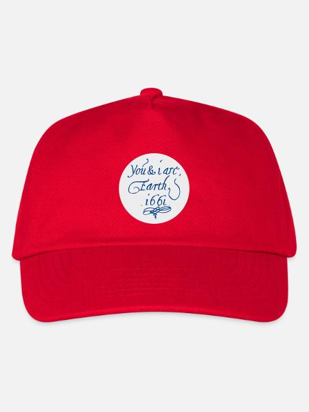 Du und ich sind Erde 1661 - Kinder Basecap - Rot