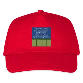 Farmers Fields Protestreim der britischen Labour-Regierung - Kinder Basecap - Rot - Vorne