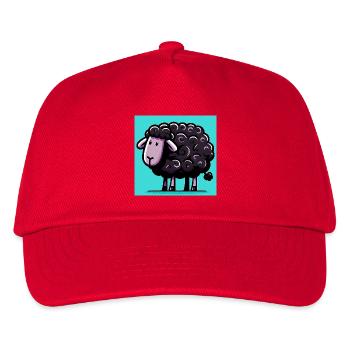 Schwarzes Schaf - Kinder Basecap - Rot - Vorne