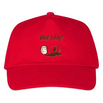 Hedgehog Coffee - Kids’ Baseball Cap - red - Front