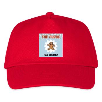 Gingerbread Man, Cookies, the Purge, Christmas - Kids’ Baseball Cap - red - Front