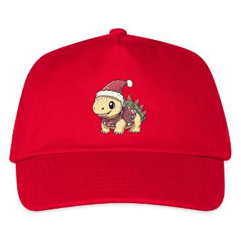 Dinosaur stegosaurus Christmas Xmas - Kids’ Baseball Cap - red - Front