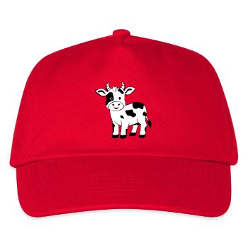 Vache Noire Fermière Cadeau Noire - Casquette de baseball Enfant - rouge - Devant