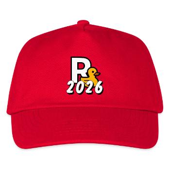 Rente 2026 , R Ente 2026 - Kinder Basecap - Rot - Vorne