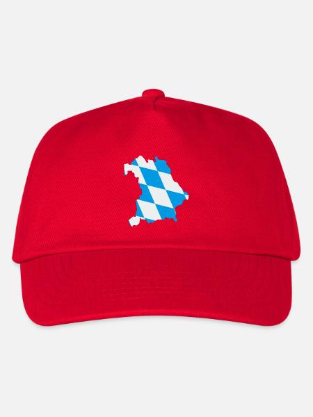 Bundesland Bayern - Kinder Basecap - Rot