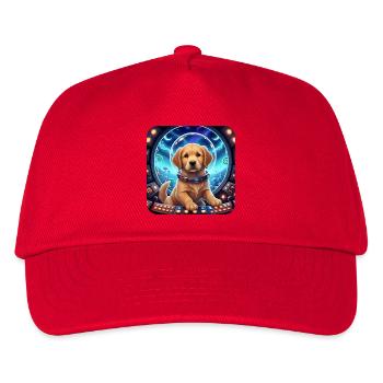 Puppy Astronaut in Space Helmet - Kids’ Baseball Cap - red - Front