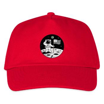 Bretonischer Astronaut BZH Pride Weltraumhumor Gwenn - Kinder Basecap - Rot - Vorne