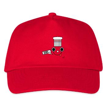 Koppie with chef's hat - Kids’ Baseball Cap - red - Front