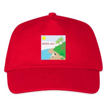 Sommervilla - Kinder Basecap - Rot - Vorne
