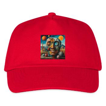 Surreal Planets-Skull - Kids’ Baseball Cap - red - Front