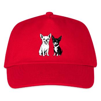 Chihuahua Love - Small Dog, Big Protector - Kids’ Baseball Cap - red - Front