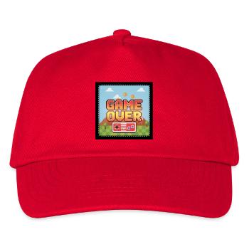 GAME OVER - Kinder Basecap - Rot - Vorne