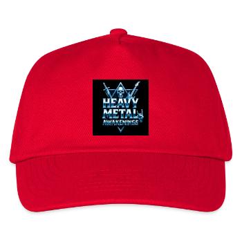Heavy Metal Awakenings Skull Guitar - Kids’ Baseball Cap - red - Front
