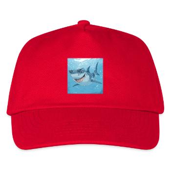 Casual Sunglasses Shark – Cool Under Water - Kids’ Baseball Cap - red - Front